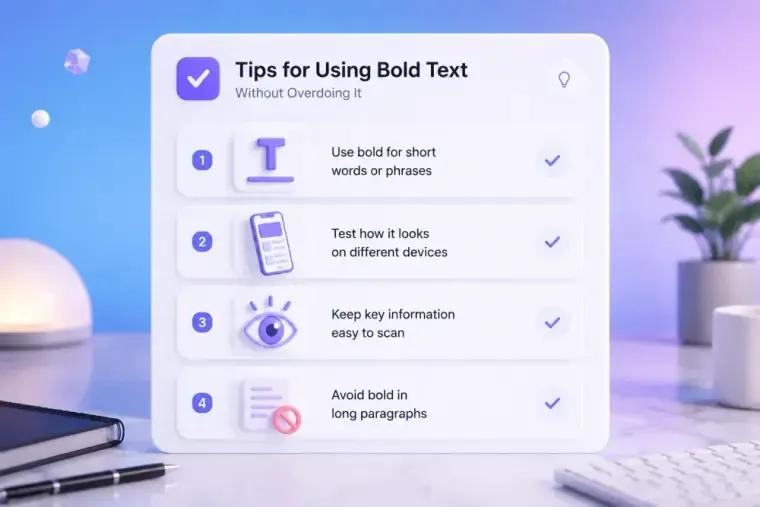 Simple tips for using bold Unicode text in short online phrases