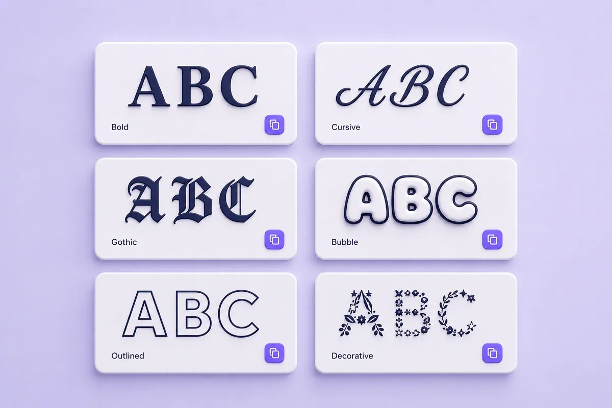 Six copy-and-paste Unicode font generators compared